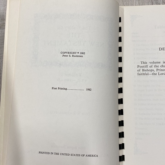 The history of the New Testament Church, volume one spiral bound vintage - Picture 6 of 11